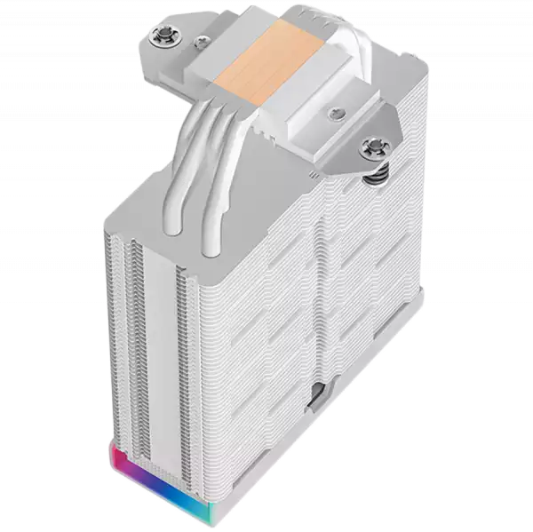 DeepCool AK400 DIGITAL PRO WH, CPU Air Cooler, 1x120mm FT12 SE PWM Fan, Digital Display, ARGB, Core Touch Technology 2.0, 4 Heatpipes, White, LGA1851/1700/1200/115x, AMD AM5/AM4, 126x97x159 mm(LxWxH), 3Y, R-AK400-WHAPMN-G