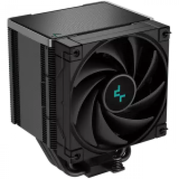 DeepCool AK500 Zero Dark, CPU Air Cooler, 1x120mm FK120 PWM FDB Fan, Digital Display, ARGB, TDP 240W, 5 Heatpipes, Black, LGA2066/2011-v3/2011/1700/1200/115x, AMD AM5/AM4, 127x117x160 mm(LxWxH), 3Y,R-AK500-BKNNMT-G-1