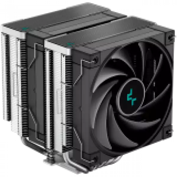 DeepCool AK620, CPU Air Cooler, 2x120mm PWM Fan, TDP 260W, 6 Heatpipes, LGA2066/2011-v3/2011/1700/1200/115x, AMD AM5/AM4, 129x138x160 mm(LxWxH), 3Y, R-AK620-BKNNMT-G