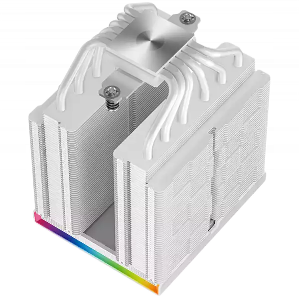 DeepCool AK620 DIGITAL PRO WH, CPU Air Cooler, 2x120mm FT12 SE PWM Fans, 6 Heatpipes, White, LGA2066/2011-v3/2011/1851/1700/1200/115x, AMD AM5/AM4, 129x138x163 mm(LxWxH), R-AK620-WHAPMN-G, 3Y
