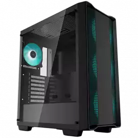 DeepCool CC560, Mid Tower, Mini-ITX/Micro-ATX/ATX, 1xUSB3.0, 1xUSB2.0, 1xAudio, 4x120mm Pre-Installed LED Fans, Tempered Glass, Mesh Panel