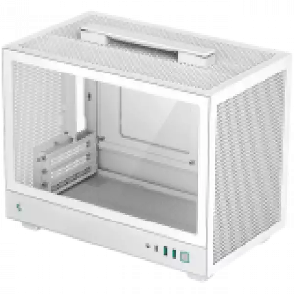 DeepCool CH160 WH, Mini Tower, Mini-ITX, 2xUSB3.0, 1xType-C Gen 2, 1xAudio, Mesh Panel, White, R-CH160-WHNGI0-G-1