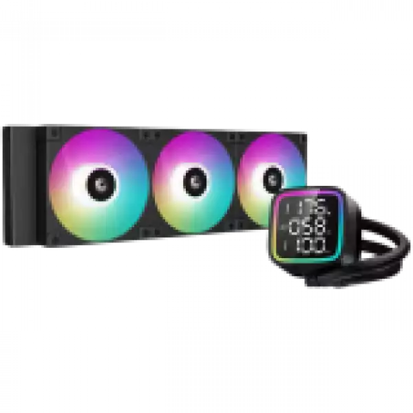 DeepCool LD360, 360mm CPU Liquid Cooler, 3x120mm ARGB PWM Fans, Anti-Leak Technology, Addressable RGB LED, Hydro Bearing, LGA1700/1200/1151/1150/1155, AMD AM5/AM4, 3Y, R-LD360-BKMSN-G-1