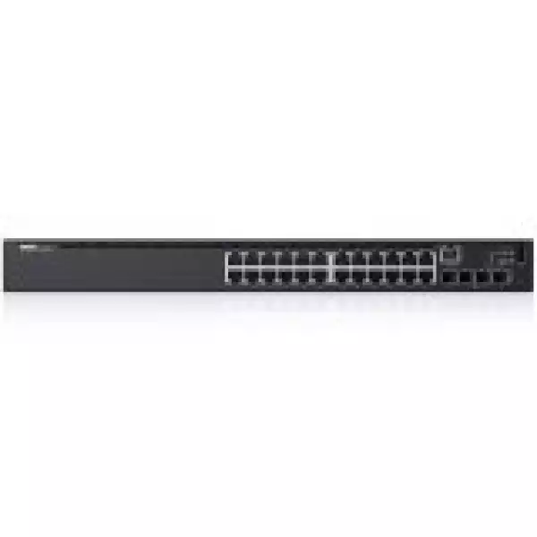 Dell Networking N1524, 24x 1GbE + 4x 10GbE SFP+ fixed ports, Stacking, IO to PSU airflow, AC