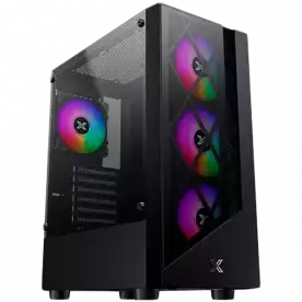 Xigmatek Duke EN49158, ATX/M-ATX/Mini ITX, USB3.0x1 & 2.0x2, Meshed & TG Frontpanel, Left TG, Front 4PCS X24F Fan