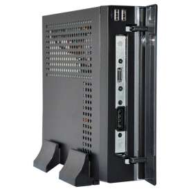 E-mini 3002 Black, 120W DC/DC + 12V/5A adapter, Mini-ITX chassis E-mini 3002 Black, 120W DC/DC + 12V/5A adapter, Mini-ITX chassis