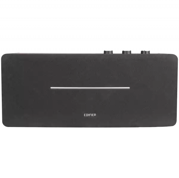 Edifier D12 2.0 Bluetooth Speaker, BT V5.0, RCA, AUX, 2x 4-inch Midrange Drivers, 2x 19mm Tweeters, Remote Control and Top-Mounted Controls, Black