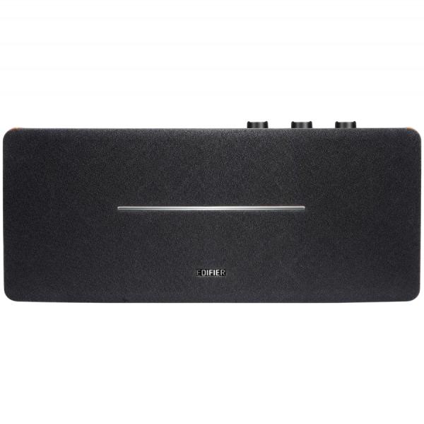 Edifier D12 2.0 Bluetooth Speaker, BT V5.0, RCA, AUX, 2x 4-inch Midrange Drivers, 2x 19mm Tweeters, Remote Control and Top-Mounted Controls, Brown