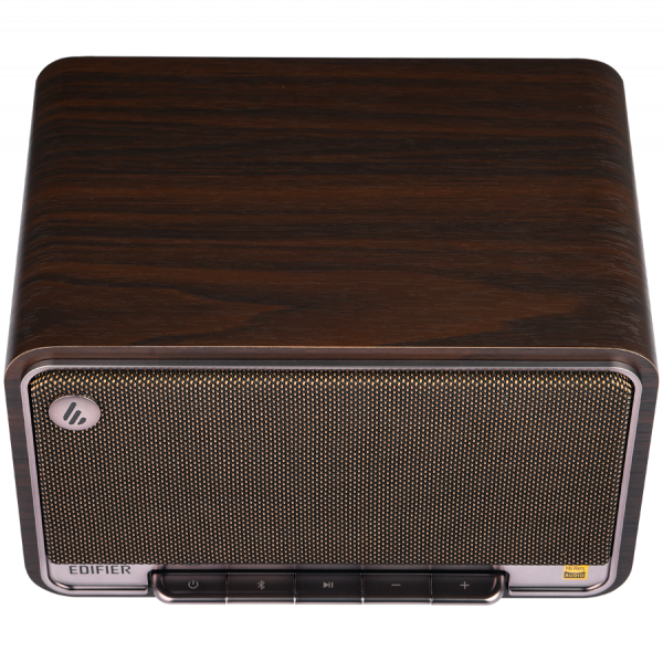 Edifier D32 2.1 Speaker, BT V5.3, Wi-Fi, AUX, USB-C, 1x 4-inch Midrange Driver, 2x 1-inch Tweeters, 60W (RMS), Black Walnut