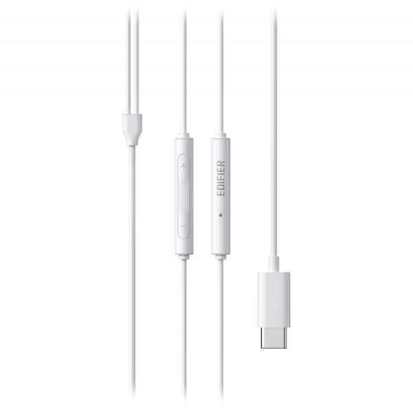 Edifier P180 USB-C Earbuds, 14mm Drivers, Built-in Mic, White
