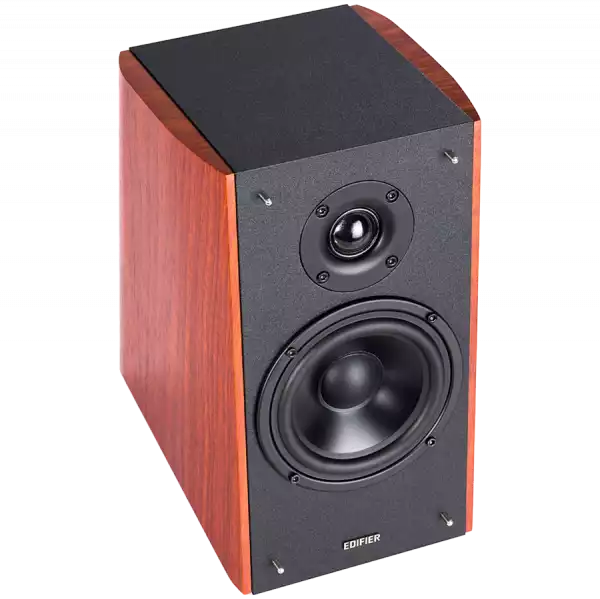 Edifier R2000DB 2.0 Bookshelf Speakers, Bluetooth, 3.5mm to RCA, Optical, 1-inch Tweeters, 5-inch Drivers, 120W (RMS), Control Knobs and Remote Control, Brown