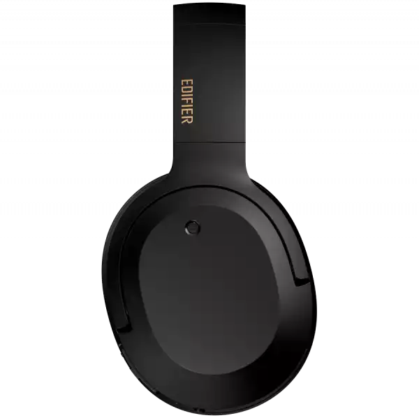 Edifier W820NB Plus Wireless Over-Ear Headphones, 40mm Dynamic Titanium-Coated Drivers, BT V5.2, ANC, Hi-Res Audio Certification, Up To 49H Battery, USB-C, Black