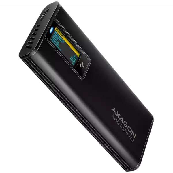 EEM2-SD2B USB-C 10Gbps-M.2 NVMe & SATA SSD DISPLAY box