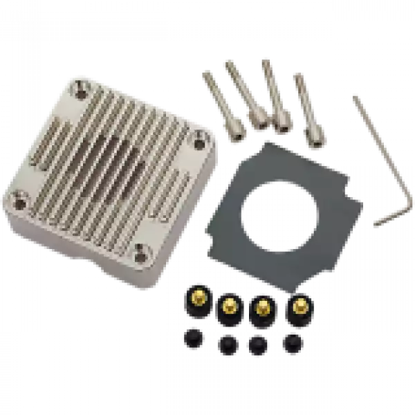 EK-DDC Heatsink Housing - Nickel, heatsink upgrade kit