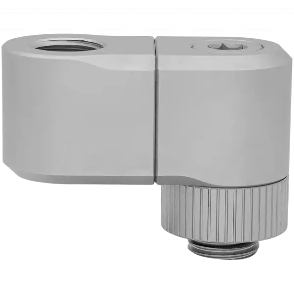 EK-Quantum Torque Double Rotary Offset 28 - Satin Titanium, adapter fitting