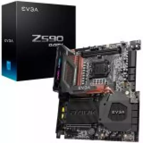 EVGA Z590 DARK, E-ATX, Socket 1200, Dual Channel DDR4 5333MHz+, 2x16 PCI-E 4.0 Slots, 3x M.2 Slots, 1x USB 3.2 Gen 2x2, 4x USB 3.2 Gen 2, 2x USB 3.2 Gen 1, 1x USB 2.0, Type-C, 7.1 HD Audio, WiFi + BT, 2.5Gbps LAN, 3Y