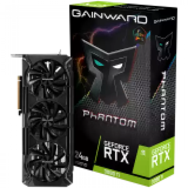 Gainward GeForce RTX 3090Ti Phantom 24GB GDDR6X, 384 bit, DP 1.4a x3, HDMI2.1 x1, power consumption 450W, 1x 16-pin power connector, NED309TS19SB-1022M
