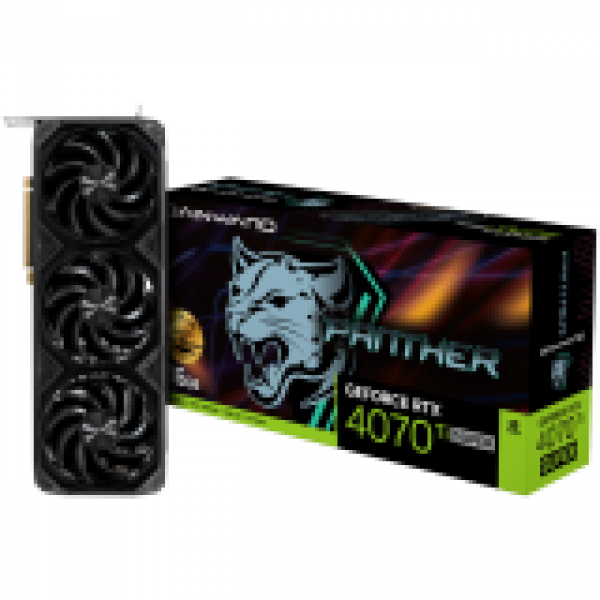 Gainward GeForce RTX 4070Ti SUPER Panther OC, 16GB 256 bit, 1x HDMI 2.1, 3x DP 1.4a, 3 Fan, 1x 16-pin power connector, recommended PSU 750W, NED47TSS19T2-1043Z Gainward GeForce RTX 4070Ti SUPER Panther OC, 16GB 256 bit, 1x HDMI 2.1, 3x DP 1.4a, 3 Fan, 1x 16-pin power connector, recommended PSU 750W, NED47TSS19T2-1043Z