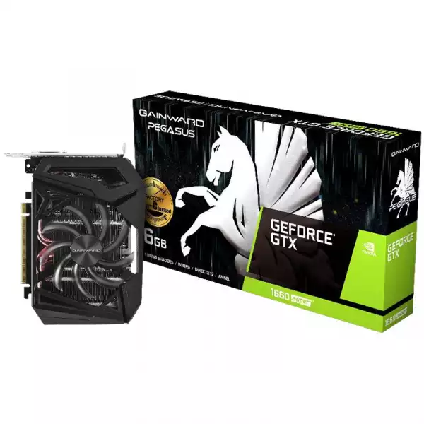 Gainward Video Card GTX1660 SUPER Pegasus OC 6GB 192B GDDR6 DVI DP HDMI Gainward Video Card GTX1660 SUPER Pegasus OC 6GB 192B GDDR6 DVI DP HDMI