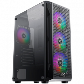 Xigmatek Gaming X EN46621, ATX/M-ATX/Mini ITX, USB3.0x1+USB2.0x2, Metal FP & Left TG, 4PCS X24F Fixed RGB Fan