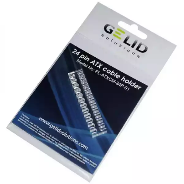 GELID 24pin Acrylic cable holder WHITE/TRANSPARENT GELID 24pin Acrylic cable holder WHITE/TRANSPARENT