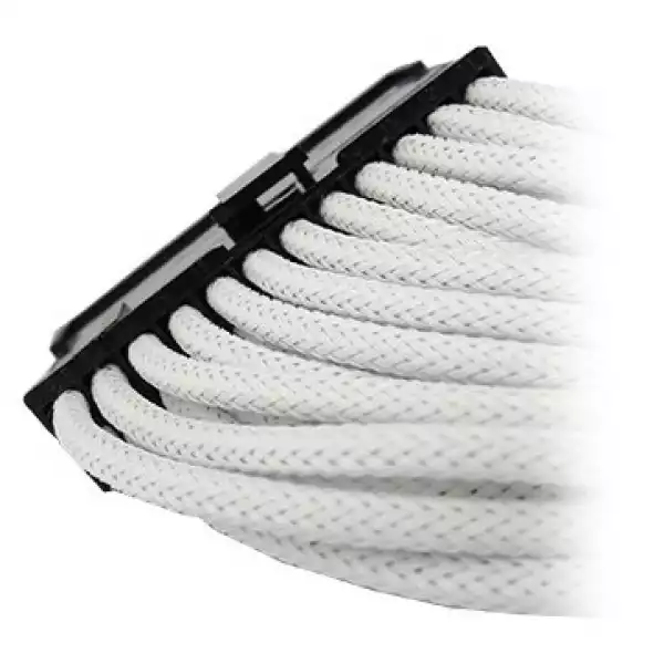 GELID 24pin Power extension cable 30cm individually sleeved UV WHITE, 18 AWG GELID 24pin Power extension cable 30cm individually sleeved UV WHITE, 18 AWG