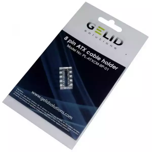 GELID 8pin Acrylic cable holder WHITE/TRANSPARENT GELID 8pin Acrylic cable holder WHITE/TRANSPARENT