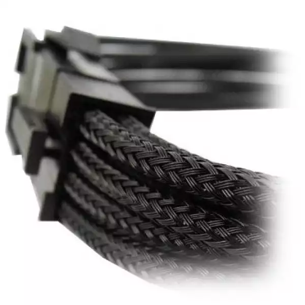 GELID 8pin EPS Power extension cable 30cm individually sleeved BLACK, 18 AWG