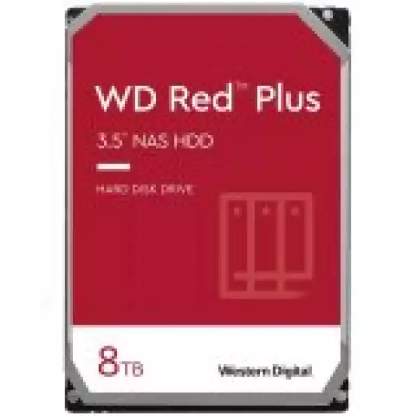 Western Digital Red 8TB Plus ( 3.5", 128MB, 5640 RPM, SATA 6Gb/s )