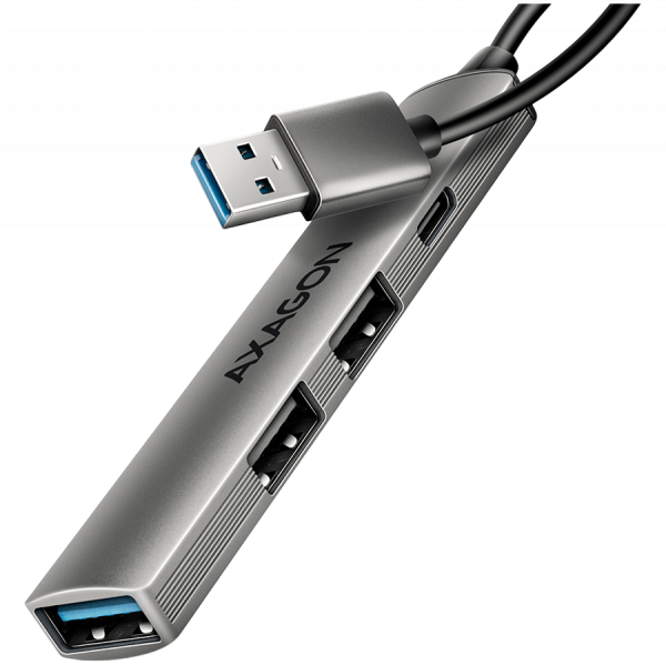 HUE-STA ALU STRIP USB-A 4 port hub