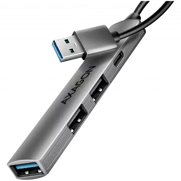 HUE-STA ALU STRIP USB-A 4 port hub