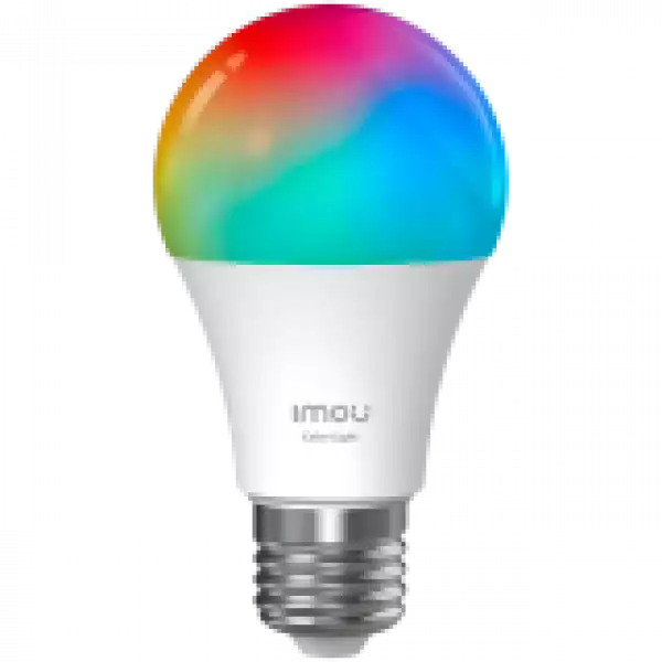 Imou CL2B Smart multicolor LED bulb, E27, 9W, Correlated Color Temperature 2700-6500K, 16 million colors, 2.4G Wi-Fi, supports Matter protocol.