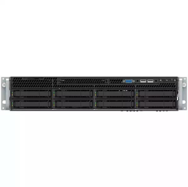 Intel L9 System based on R2308WFTZSR, 1 x Intel Xeon Silver 4210R Processor, 4 x 16GB DDR4 RDIMM,  RS3DC080 RAID Module w/backup AXXRMFBU4, AXXRMM4LITE2 Management Card, (1+1) 1300W Red. PSU