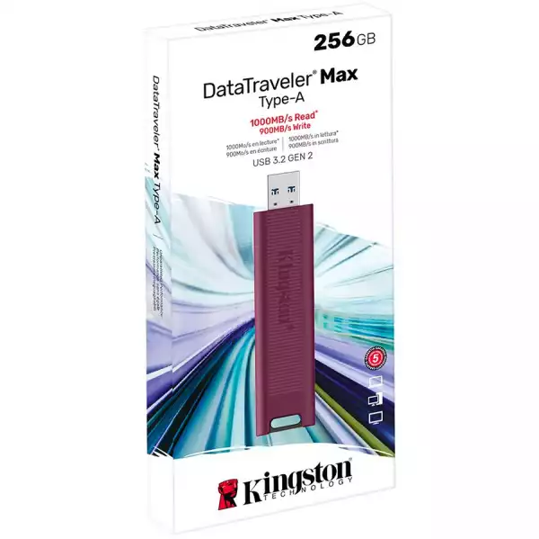 Kingston 256GB DataTraveler Max Type-A 1000R/900W USB 3.2 Gen 2