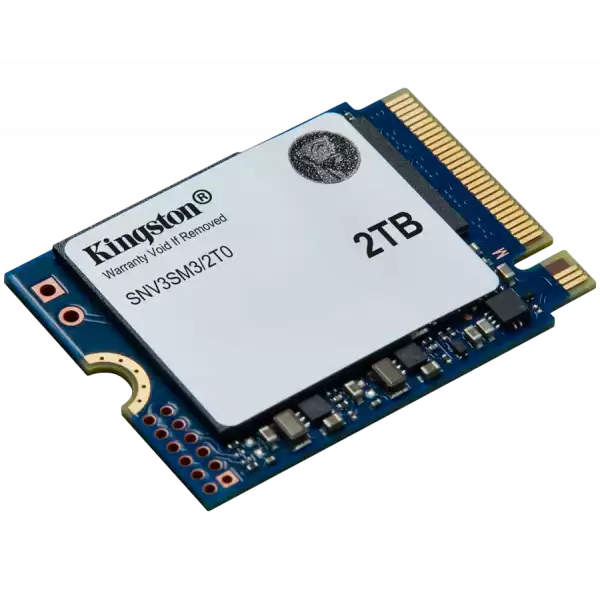 Kingston 2TB NV3 SSD M.2 2230 PCIe 4.0 NVMe, Read: 6,000/ Write: 5,000MB/s