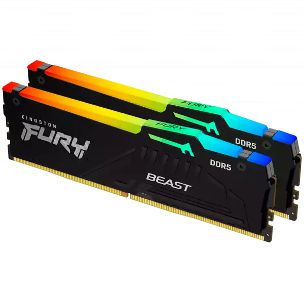 KINGSTON 64GB 6000MT/s DDR5 CL36 DIMM Kit of 2 FURY Beast RGB EXPO