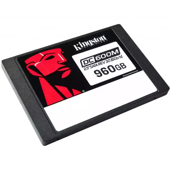 KINGSTON 960GB DC600M 2.5inch SATA3 mixed-use data center SSD for enterprise servers and NAS (VMWare Ready)