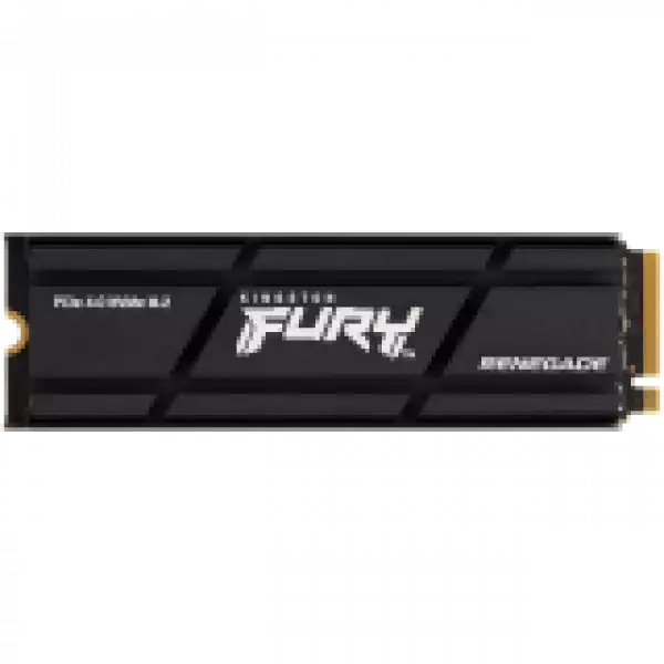 Kingston FURY Renegade 1TB SSD with Heatsink, M.2 2280, PCIe 4.0 NVMe, Read/Write 7300/6000MB/s, Random Read/Write: 900K/1000K IOPS