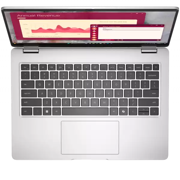 Лаптоп Dell Pro 14 (PC14250), Intel Core Ultra 7 255U(12C, 14T, 12MB, up to 5.2GHz), 14.0