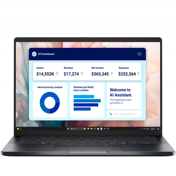 Лаптоп Dell Pro 14 Plus (PB14250), Intel Core Ultra 5 225U (12C, 12 TOPS NPU, up to 4.8GHz), 14.0