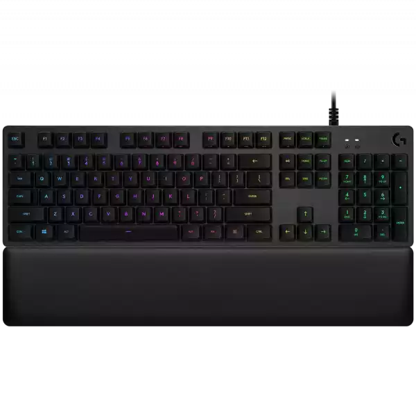 LOGITECH G513 Corded LIGHTSYNC Mechanical Gaming Keyboard - CARBON - US INT'L - USB - TACTILE