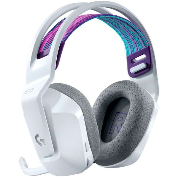 LOGITECH G G733 LIGHTSPEED Wireless RGB Gaming Headset Headset full size 2.4 GHz wireless white