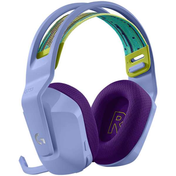 LOGITECH G G733 LIGHTSPEED Wireless RGB Gaming Headset Headset full size 2.4 GHz wireless lilac