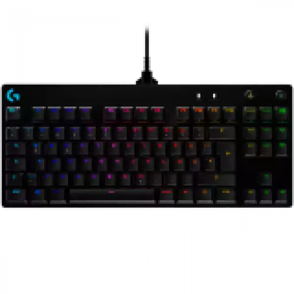 LOGITECH G PRO TKL Corded Mechanical Gaming Keyboard - BLACK - US INT'L - USB - CLICKY