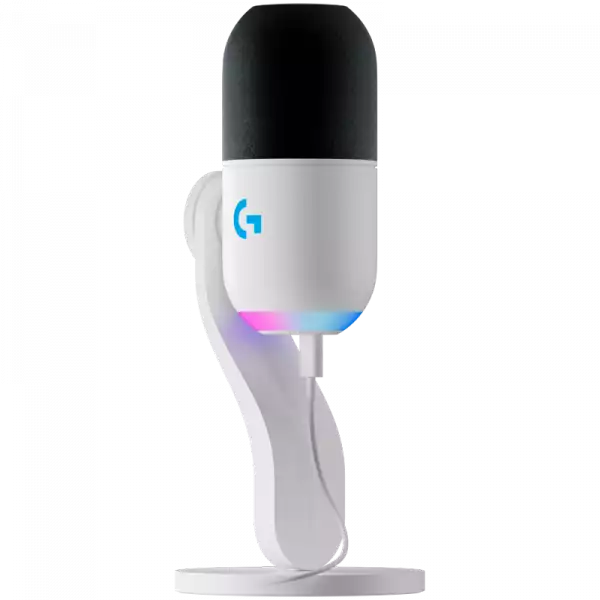 LOGITECH G Yeti GX RGB Gaming Microphone - LIGHTSYNC - OFF WHITE - USB
