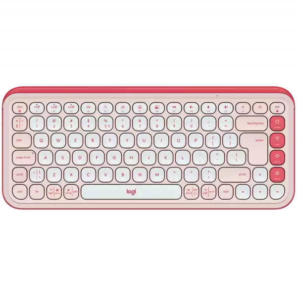 LOGITECH POP ICON KEYS - ROSE - US INT'L - BT  - INTNL-973