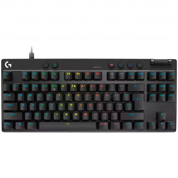 LOGITECH PRO X TKL RAPID Gaming Keyboard  - BLACK - US INT'L - USB - EMEA28i-935 - LINEAR