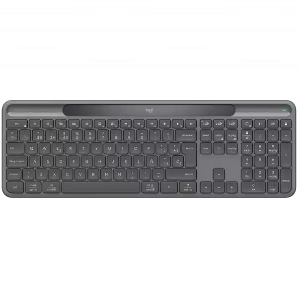 LOGITECH Slim Solar+ - GRAPHITE - US INT'L - 2.4GHZ/BT -  INTNL-973 - UNIV B2C