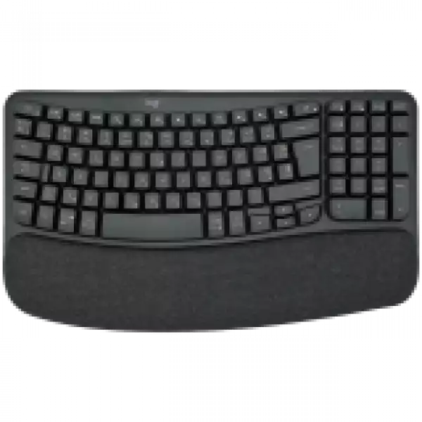 Logitech Wave Keys wireless ergonomic keyboard - GRAPHITE - US INT`L - 2.4GHZ/BT - N/A - INTNL-973 - UNIVERSAL