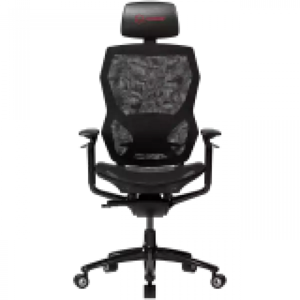 LORGAR Grace 855, Gaming chair, Mesh material, aluminium frame, multiblock mechanism, 3D armrests, 5 Star aluminium base, Class-4 gas lift, 60mm PU casters, Black